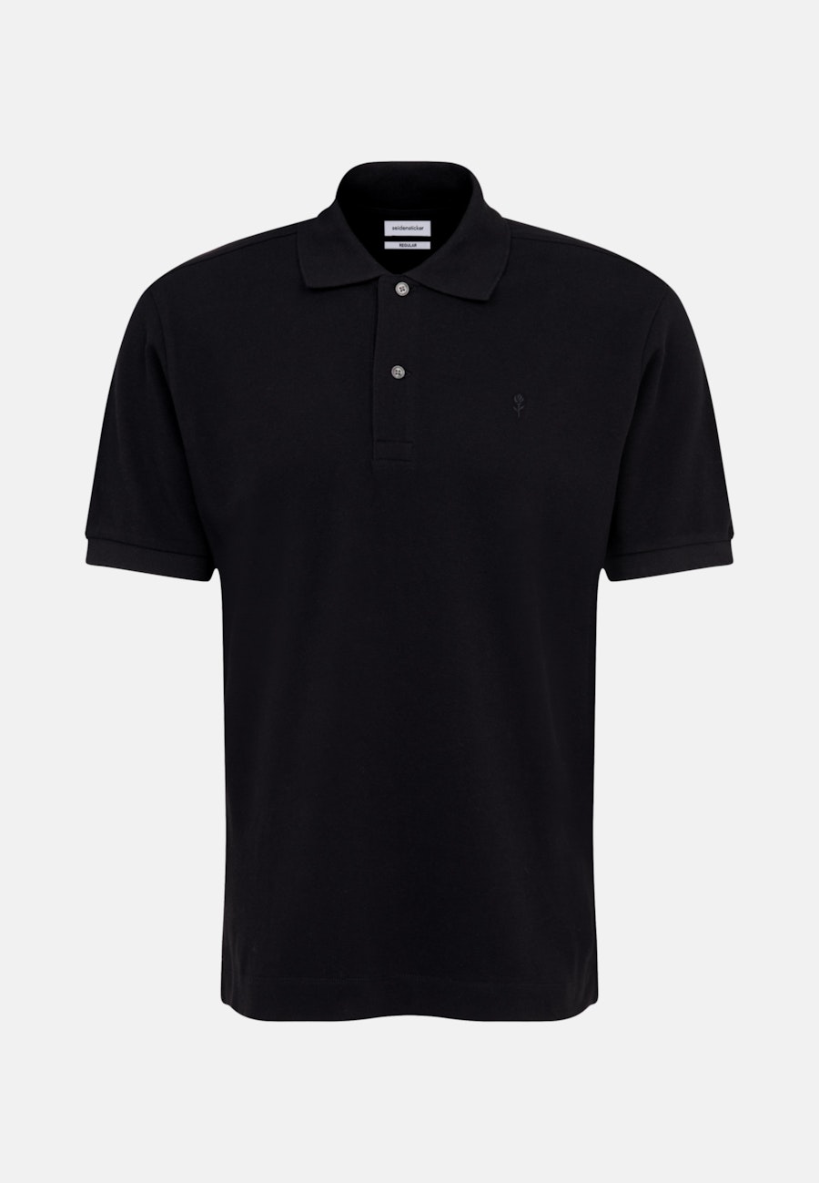 Kragen Polo-Shirt Regular in Dunkelblau |  Seidensticker Onlineshop