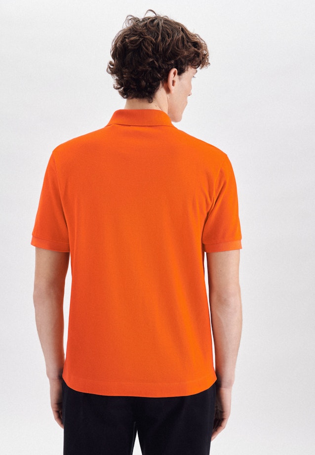 Kragen Polo-Shirt Regular in Orange |  Seidensticker Onlineshop