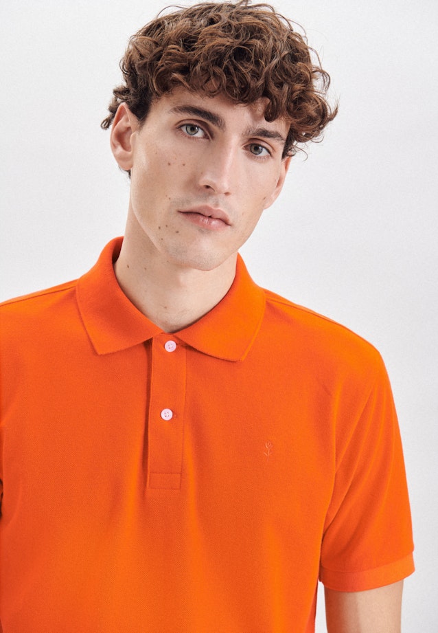 Regular Polo Uni in Orange |  Seidensticker Onlineshop