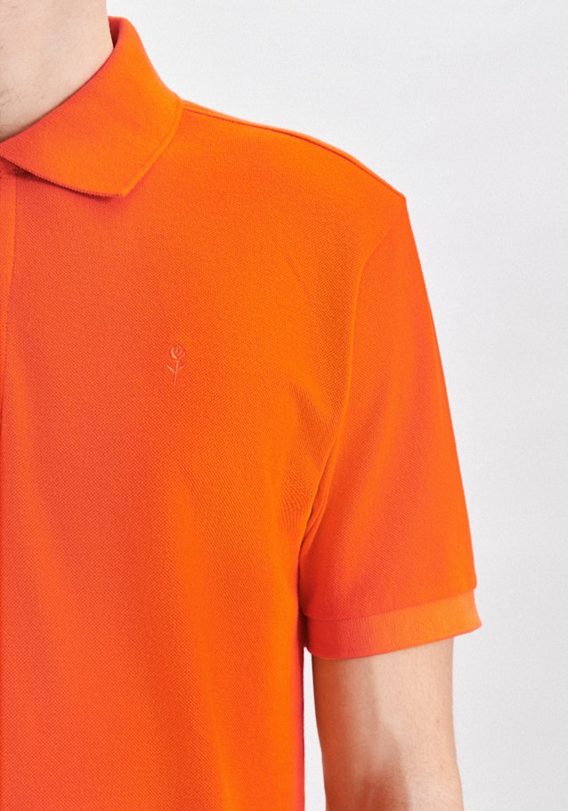 Kraag Polo in Orange |  Seidensticker Onlineshop