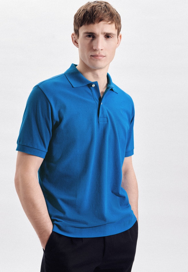 Polo Regular Manche Courte dans Turquoise | Boutique en ligne Seidensticker