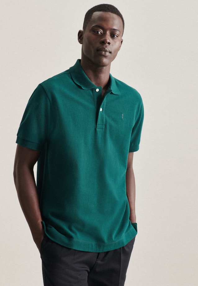 Regular Polo Uni in Grün |  Seidensticker Onlineshop