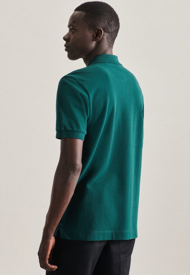 Regular Polo Uni in Green |  Seidensticker Onlineshop