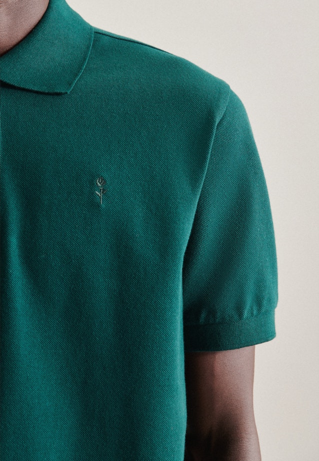 Regular Polo Uni in Green |  Seidensticker Onlineshop