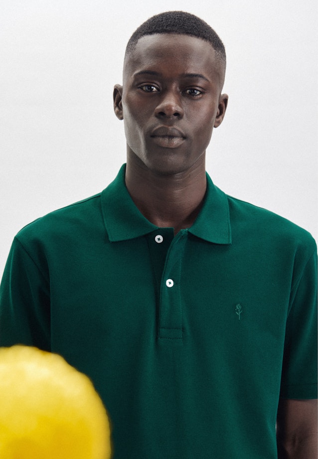 Regular Polo Uni in Green |  Seidensticker Onlineshop
