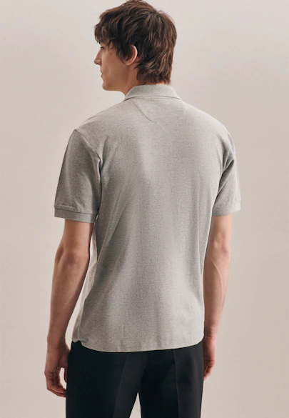Regular Polo Uni in Grey |  Seidensticker Onlineshop