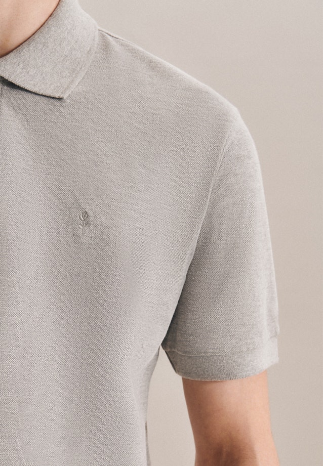 Kragen Polo Regular in Grau |  Seidensticker Onlineshop