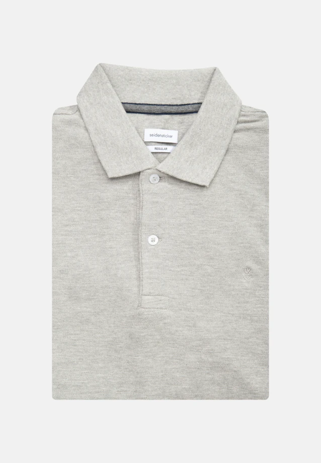 Regular Polo Uni in Grau |  Seidensticker Onlineshop