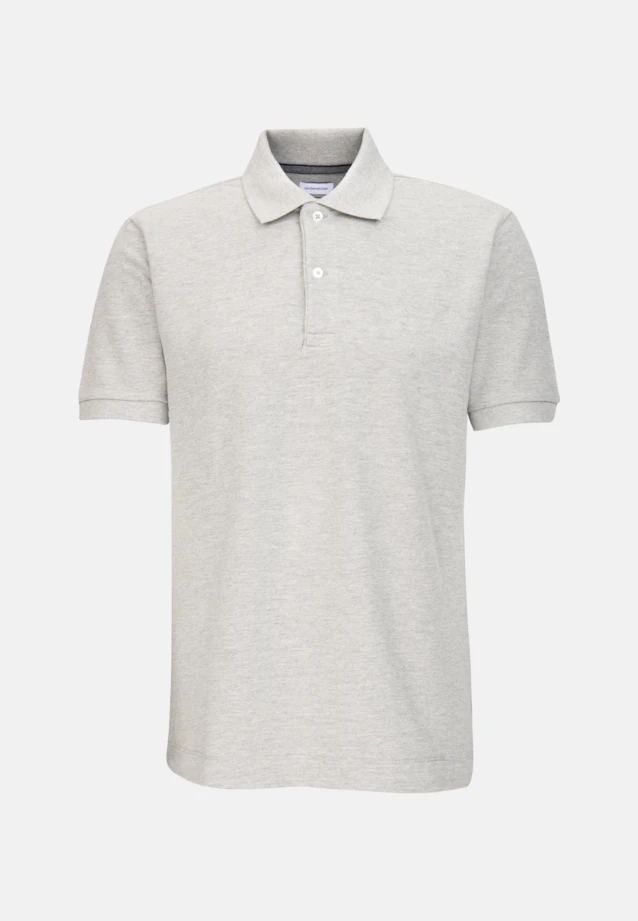 Regular Polo Uni in Grau |  Seidensticker Onlineshop