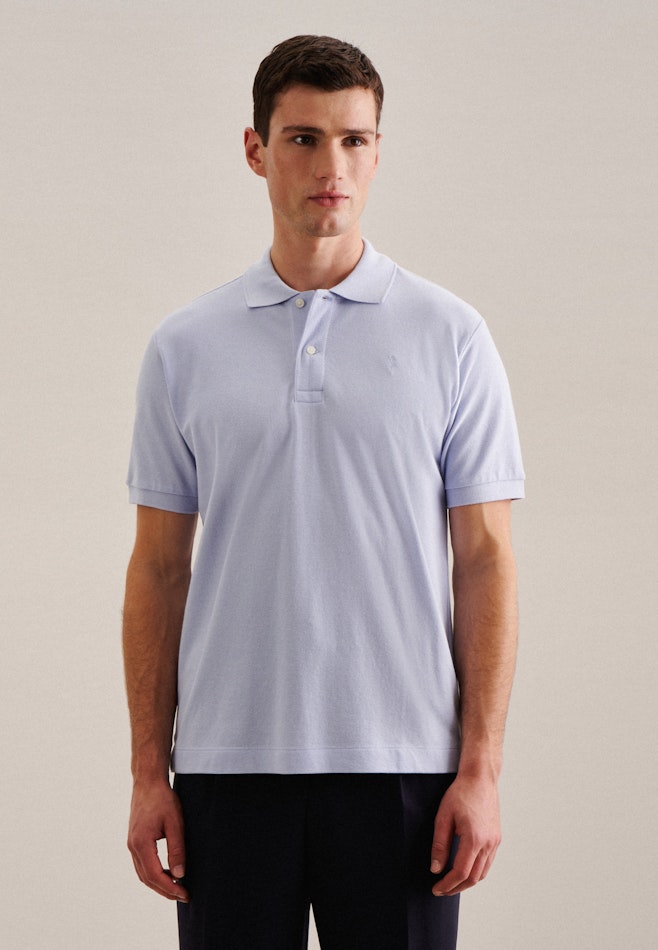 Collar Polo in Light Blue | Seidensticker online shop