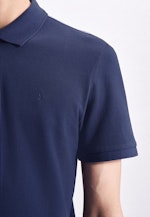 Slim Polo Uni in Bleu Moyen |  Seidensticker Onlineshop