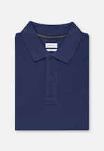 Slim Polo Uni in Bleu Moyen |  Seidensticker Onlineshop
