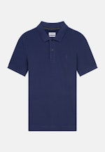 Slim Polo Uni in Bleu Moyen |  Seidensticker Onlineshop