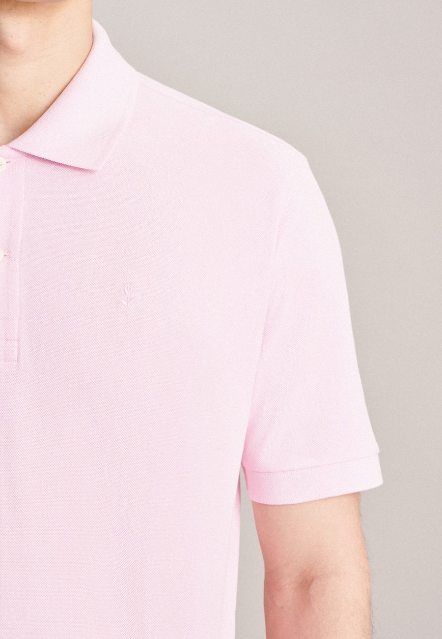 Kragen Polo-Shirt Slim in Rosa/Pink |  Seidensticker Onlineshop