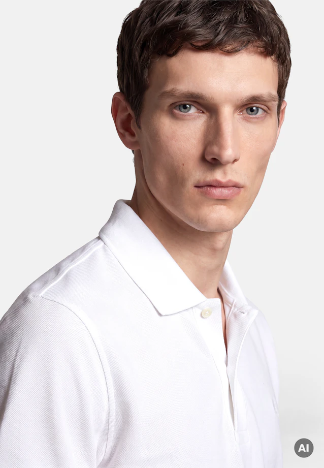 Slim Polo Uni in White |  Seidensticker Onlineshop