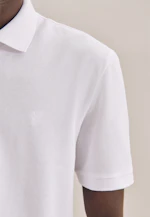 Slim Polo Uni in Weiß |  Seidensticker Onlineshop