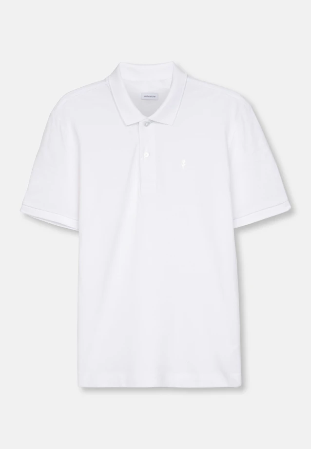 Slim Polo Uni in Weiß |  Seidensticker Onlineshop
