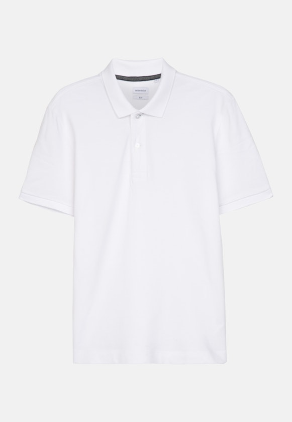 Slim Polo Uni in White |  Seidensticker Onlineshop