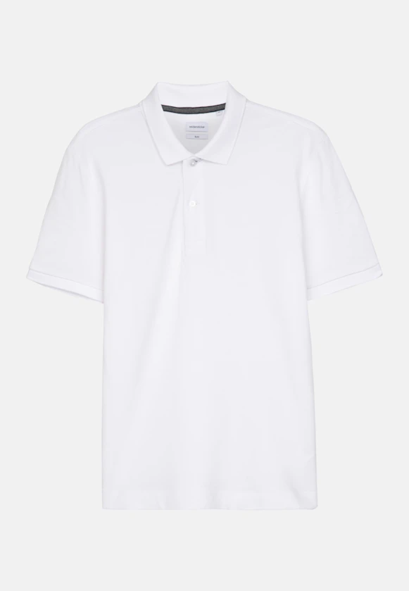 Slim Polo Uni in Weiß |  Seidensticker Onlineshop