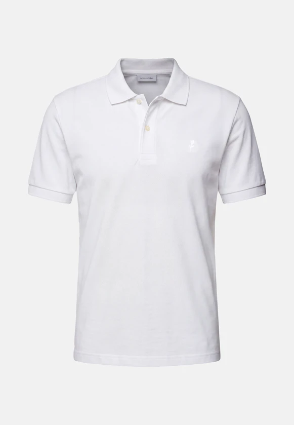 Slim Polo Uni in Weiß |  Seidensticker Onlineshop