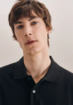 Slim Polo Uni in Schwarz |  Seidensticker Onlineshop