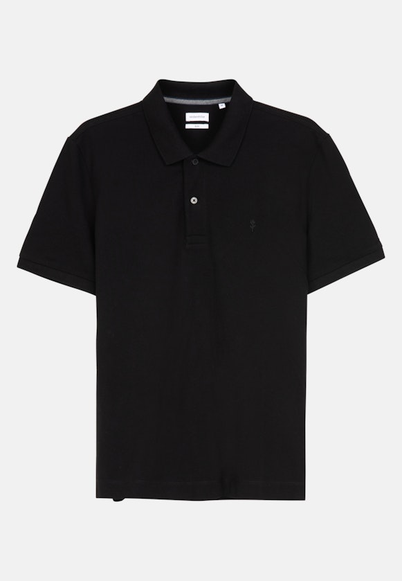 Slim Polo Uni in Noir |  Seidensticker Onlineshop