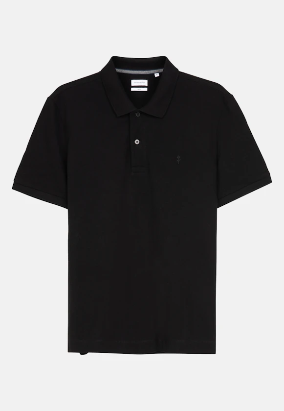 Slim Polo Uni in Black |  Seidensticker Onlineshop