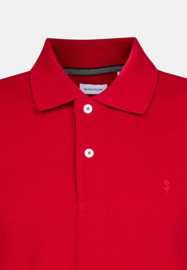 Slim Polo Uni in Rot |  Seidensticker Onlineshop