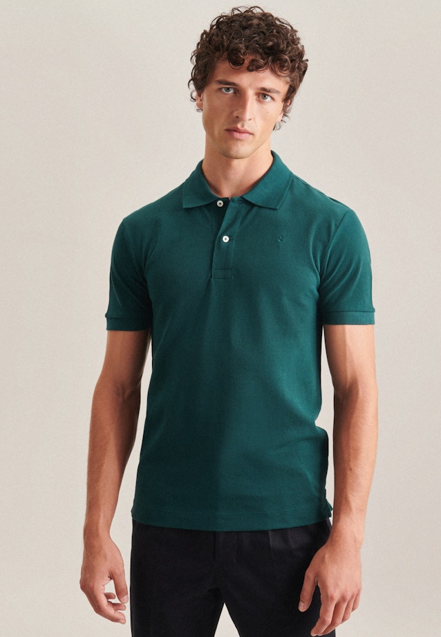 Slim Polo Uni in Grün |  Seidensticker Onlineshop