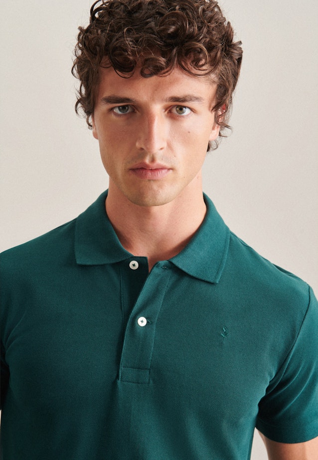 Collar Polo-Shirt in Green |  Seidensticker Onlineshop