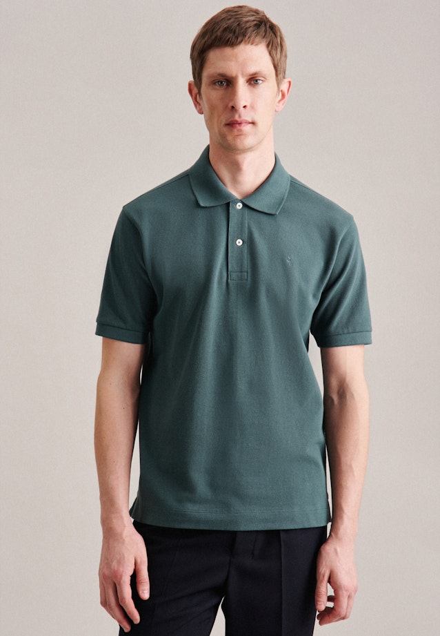 Slim Polo Uni in Grün |  Seidensticker Onlineshop