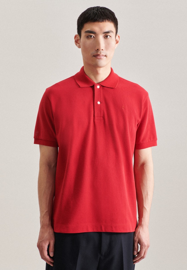 Kragen Polo Slim in Rot | Seidensticker Onlineshop
