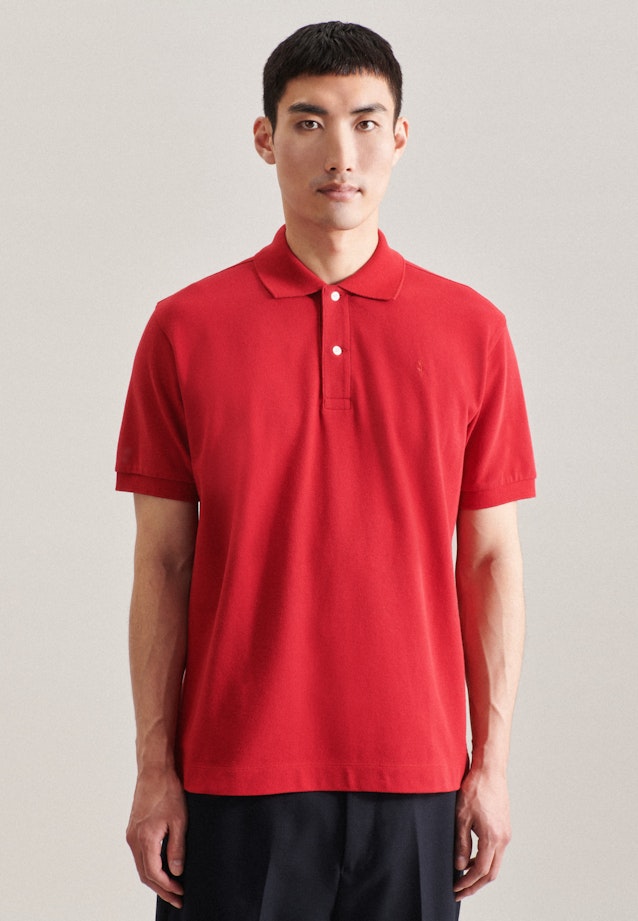 Kragen Polo Slim in Rot |  Seidensticker Onlineshop