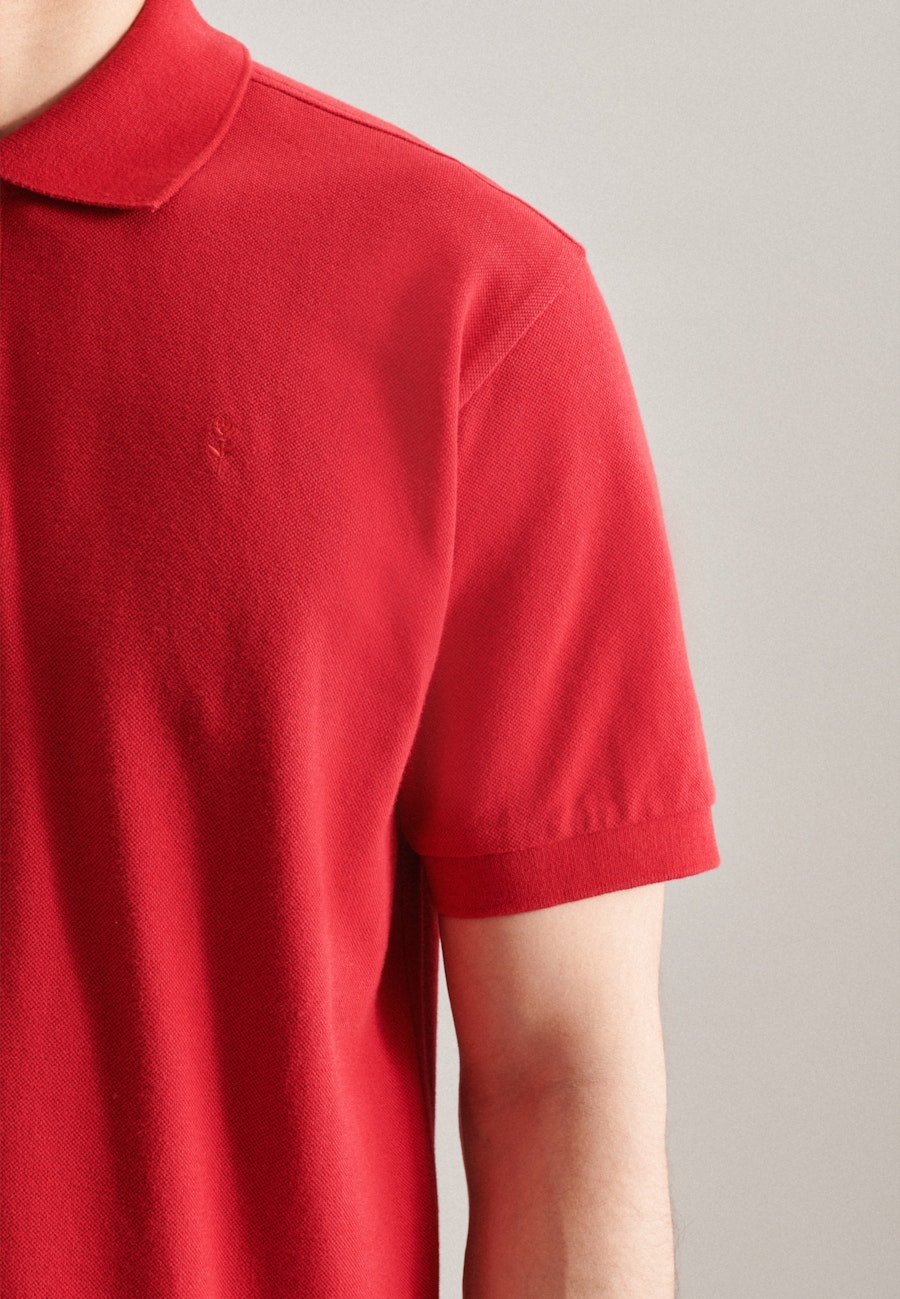 Kragen Polo-Shirt Slim in Rot |  Seidensticker Onlineshop