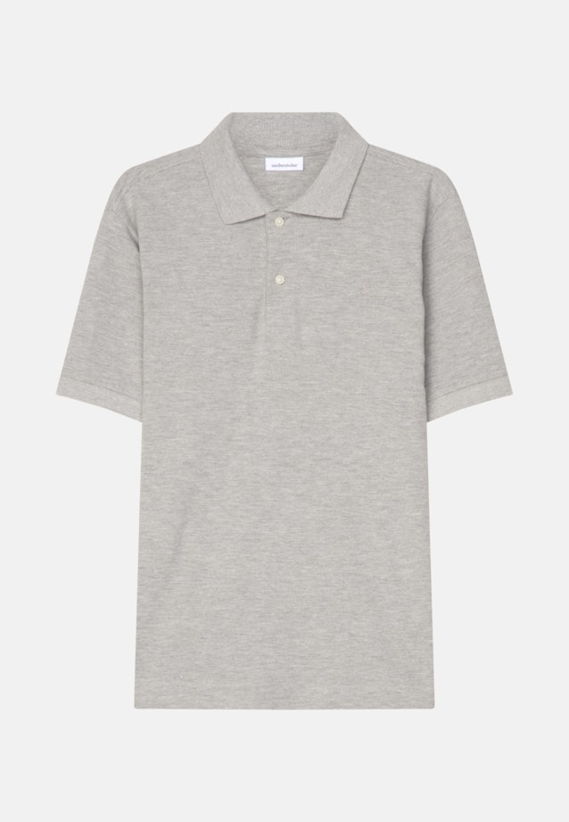 Polo Slim Manche Courte Polo Kragen in Gris |  Seidensticker Onlineshop