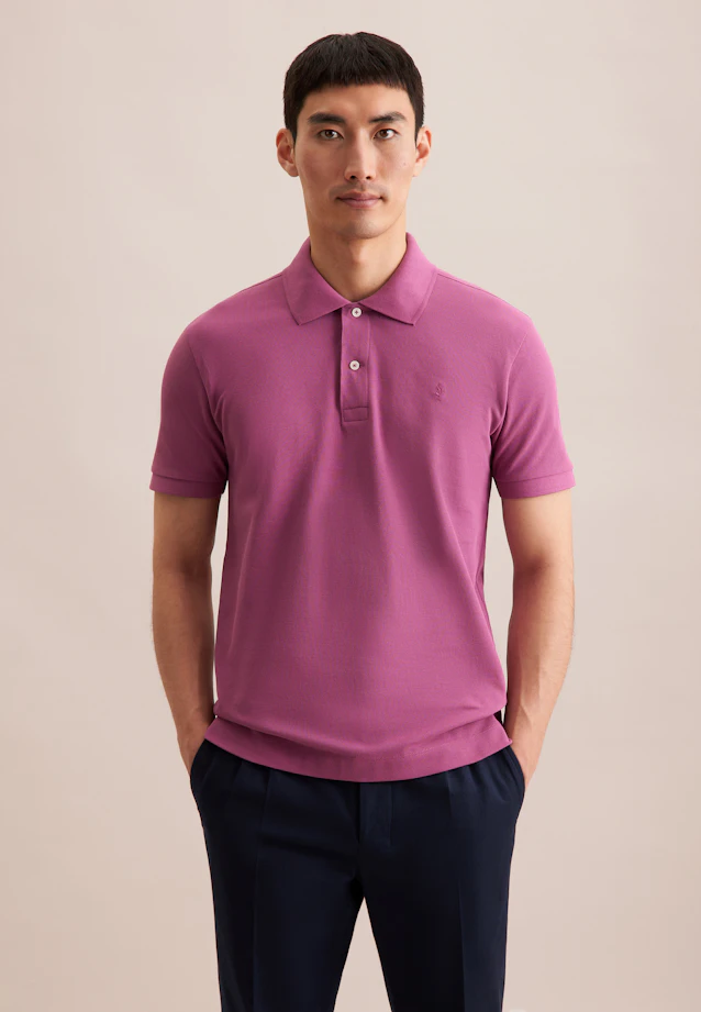 Slim Polo Uni in Rosa/Pink |  Seidensticker Onlineshop
