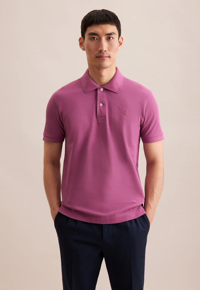 Slim Polo Uni in Rosa/Pink | Seidensticker online shop