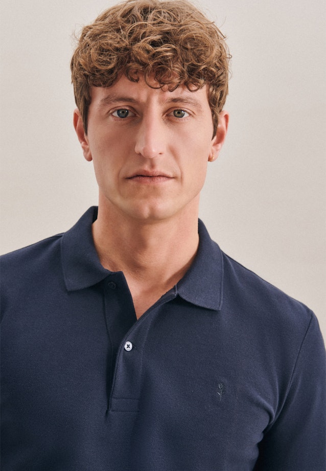 Slim Polo Uni in Dark Blue |  Seidensticker Onlineshop