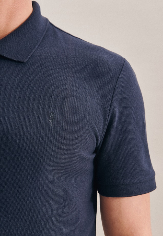 Slim Polo Uni in Dark Blue |  Seidensticker Onlineshop