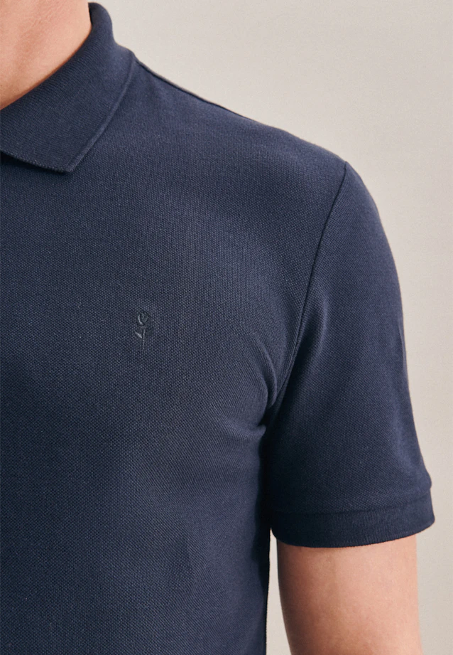 Slim Polo Uni in Dunkelblau |  Seidensticker Onlineshop