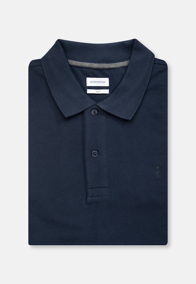 Slim Polo Uni in Dark Blue |  Seidensticker Onlineshop