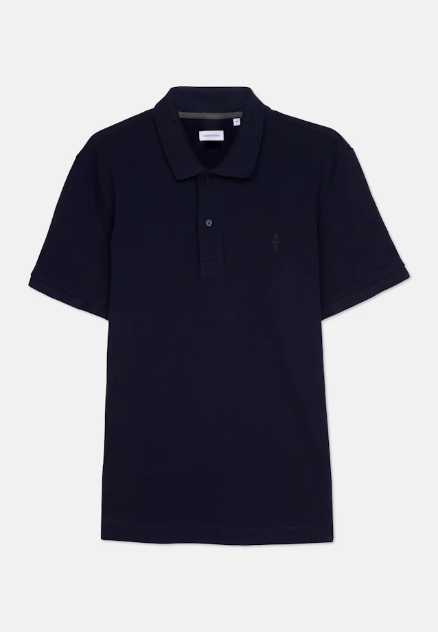 Slim Polo Uni in Dunkelblau |  Seidensticker Onlineshop