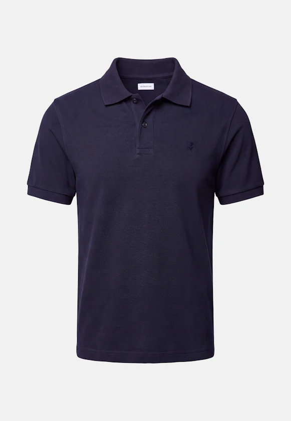 Slim Polo Uni in Dunkelblau |  Seidensticker Onlineshop