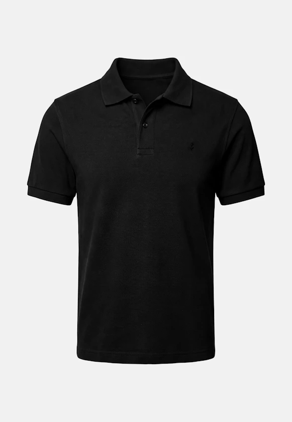 Slim Polo Uni in Schwarz |  Seidensticker Onlineshop