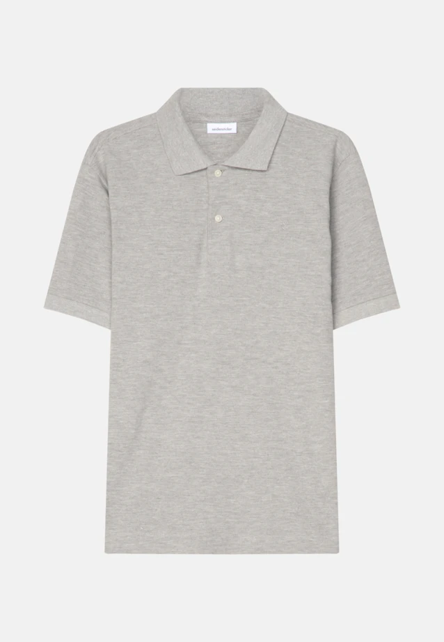Slim Polo Uni in Grau |  Seidensticker Onlineshop