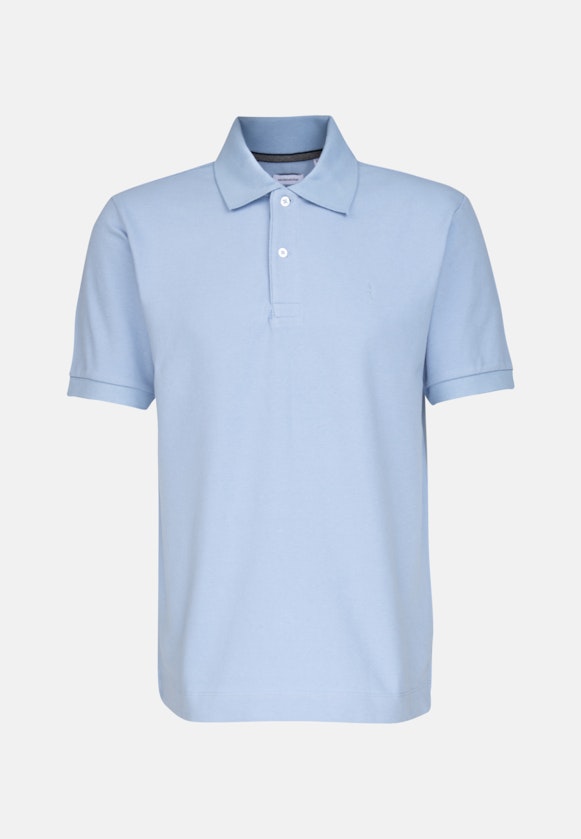 Kraag Polo-Shirt in Lichtblauw |  Seidensticker Onlineshop