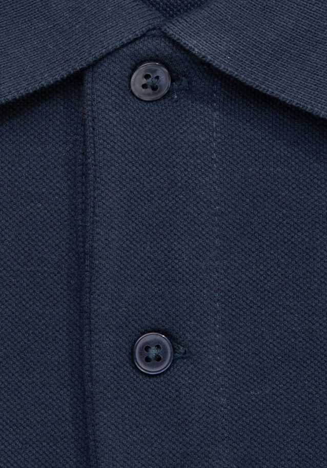 Polo Slim Manche Courte Polo Kragen in Bleu Foncé |  Seidensticker Onlineshop