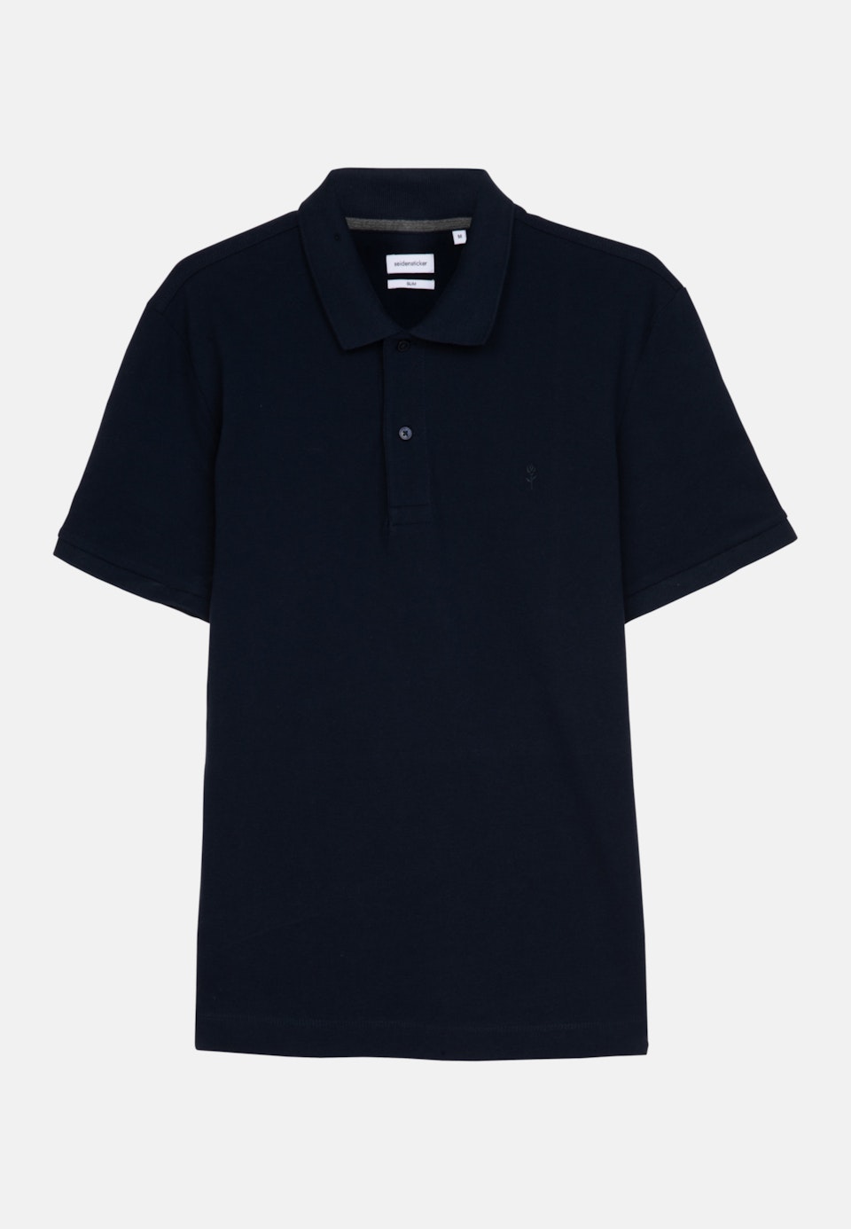 Kragen Polo-Shirt Slim in Dunkelblau |  Seidensticker Onlineshop