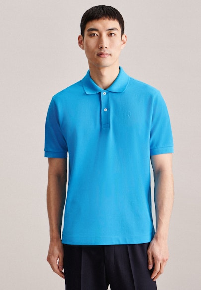 Slim Polo Uni in Türkis |  Seidensticker Onlineshop