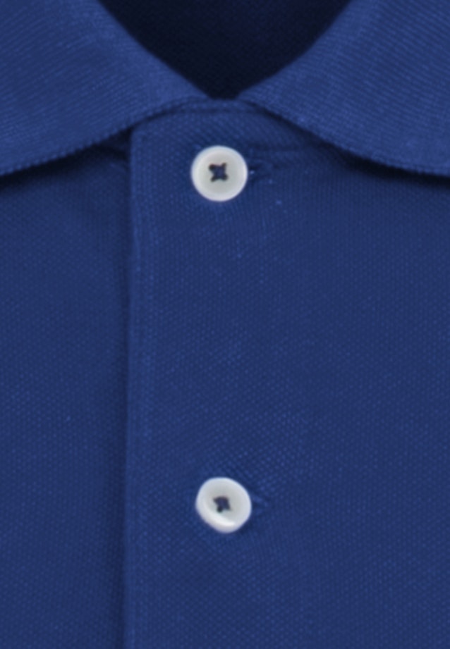 Kragen Polo-Shirt Slim in Dunkelblau |  Seidensticker Onlineshop